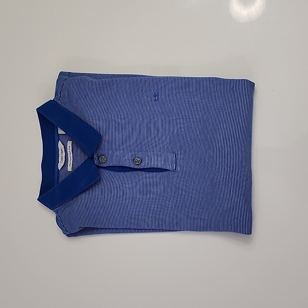 Men's Calvin Klein 100% Cotton Liquid Touch Polo Size Medium
